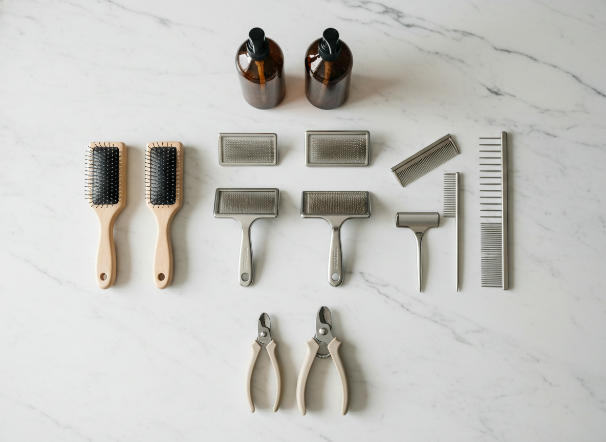 Brosses, peignes et accessoires de toilettage pour animaux